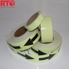 diferentes tipos de 6-8hrs Arrow Printing Glow In The Dark Reflective Tape