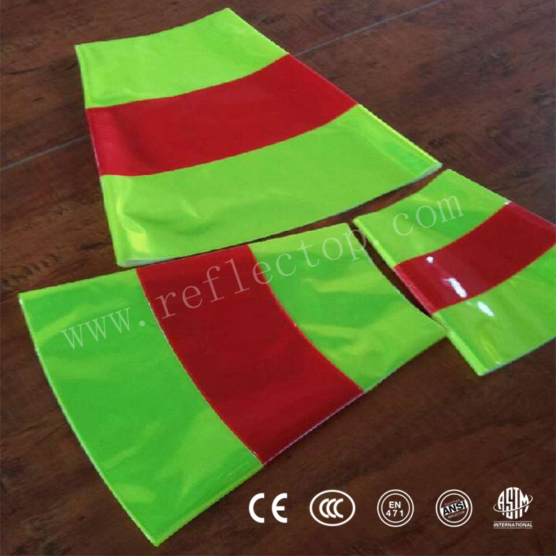  pvc flexible plastic reflective sheet for traffic cone sleeve