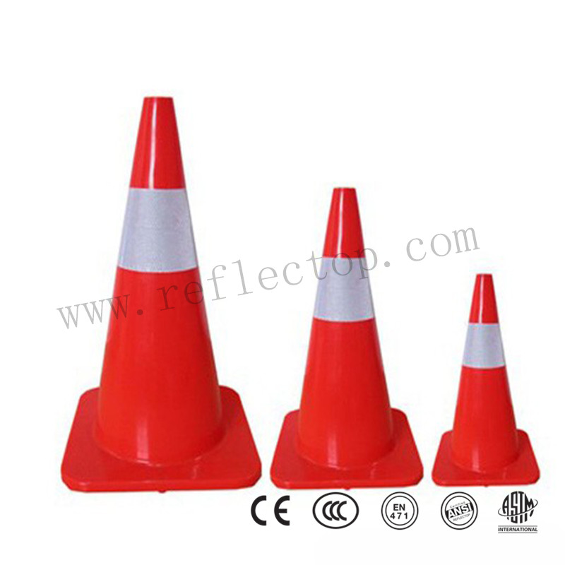 PVC safety reflective cone