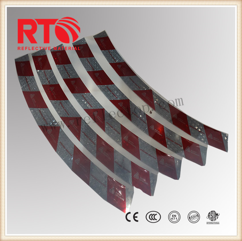 Metallized reflective film for warning spring post