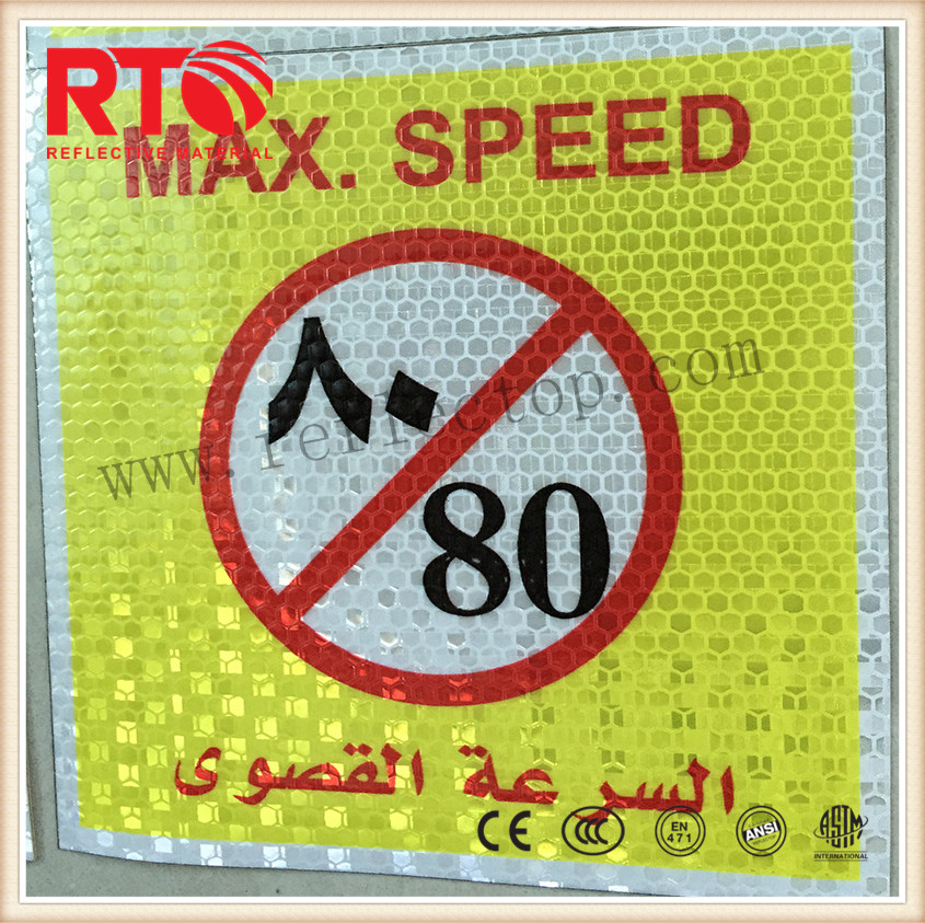 reflective sheet for traffic sign