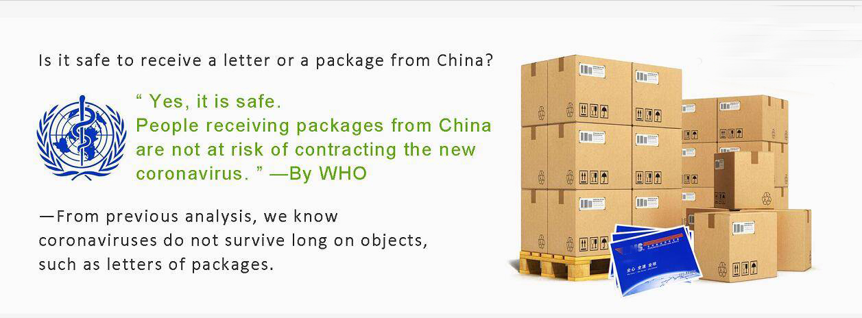 ¿Es seguro recibir una carta o un paquete de China?